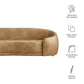 Contessa Curved Vegan Leather Sofa by Modway EEI-7582