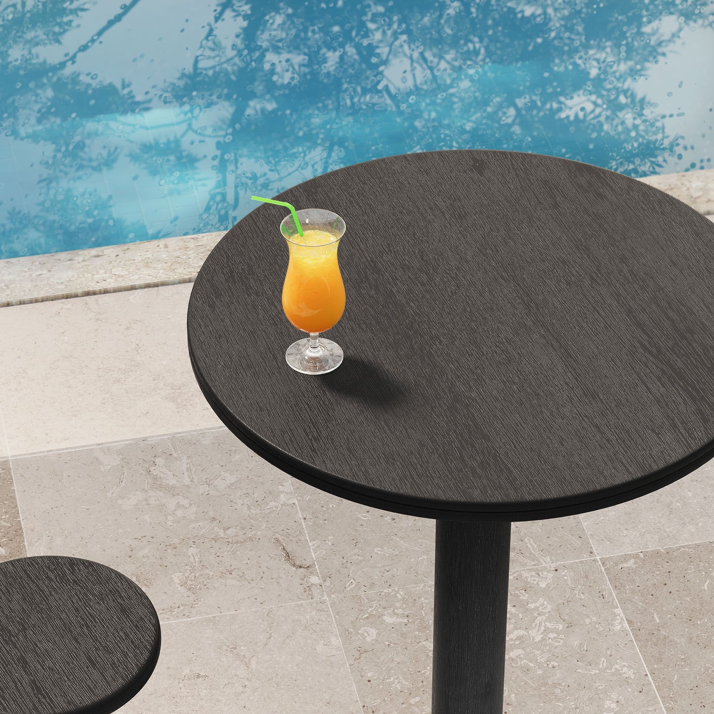 Neo 31 Inch Round Indoor - Outdoor Patio Patio Wood Bar Table by Modway EEI-7585