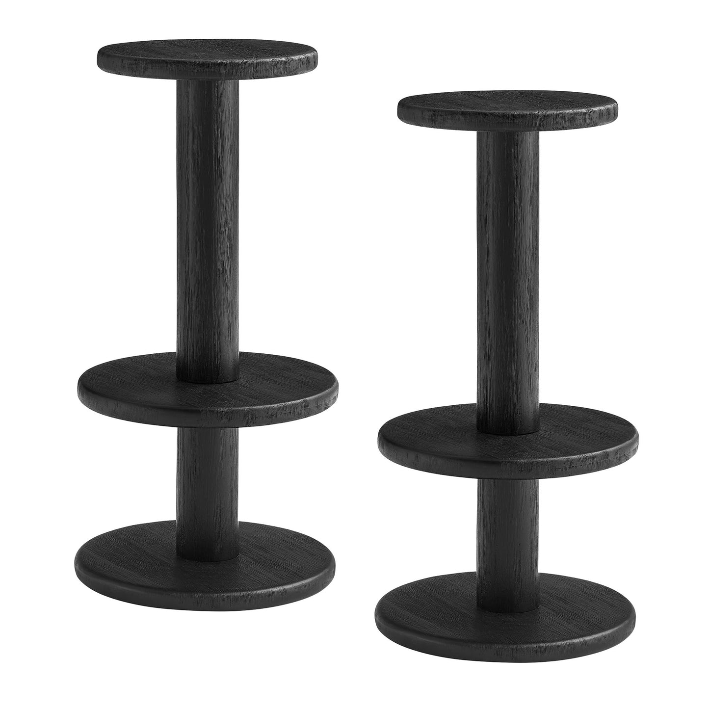 Neo 3-Piece Round Indoor - Outdoor Patio Patio Wood Bar Table And Stool Set by Modway EEI-7587