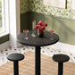 Neo 3-Piece Round Indoor - Outdoor Patio Patio Wood Bar Table And Stool Set by Modway EEI-7587