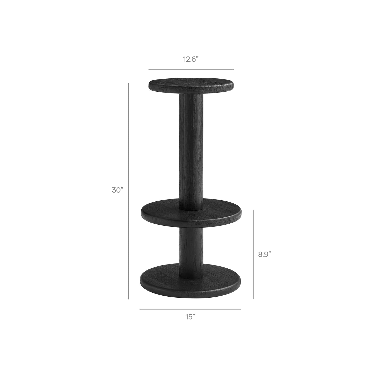 Neo 3-Piece Round Indoor - Outdoor Patio Patio Wood Bar Table And Stool Set by Modway EEI-7587