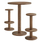 Neo 3-Piece Round Indoor - Outdoor Patio Patio Wood Bar Table And Stool Set by Modway EEI-7587