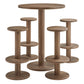 Neo 5-Piece Round Indoor - Outdoor Patio Round Patio Bar Table And Stool Set by Modway EEI-7588