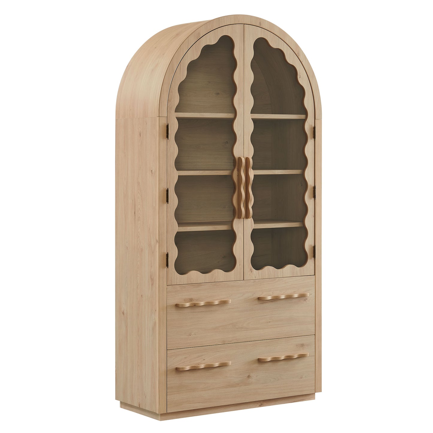 Rory 76 Inch Arched Kitchen Pantry Display Cabinet by Modway EEI-7589