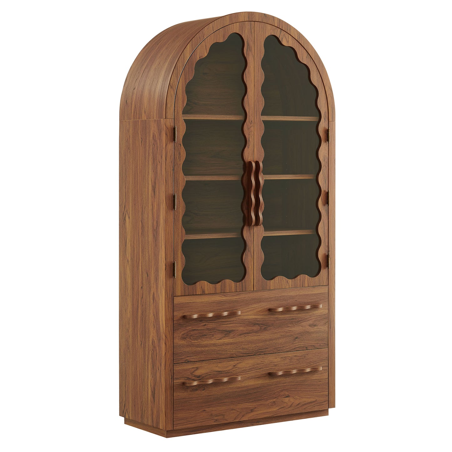 Rory 76 Inch Arched Kitchen Pantry Display Cabinet by Modway EEI-7589