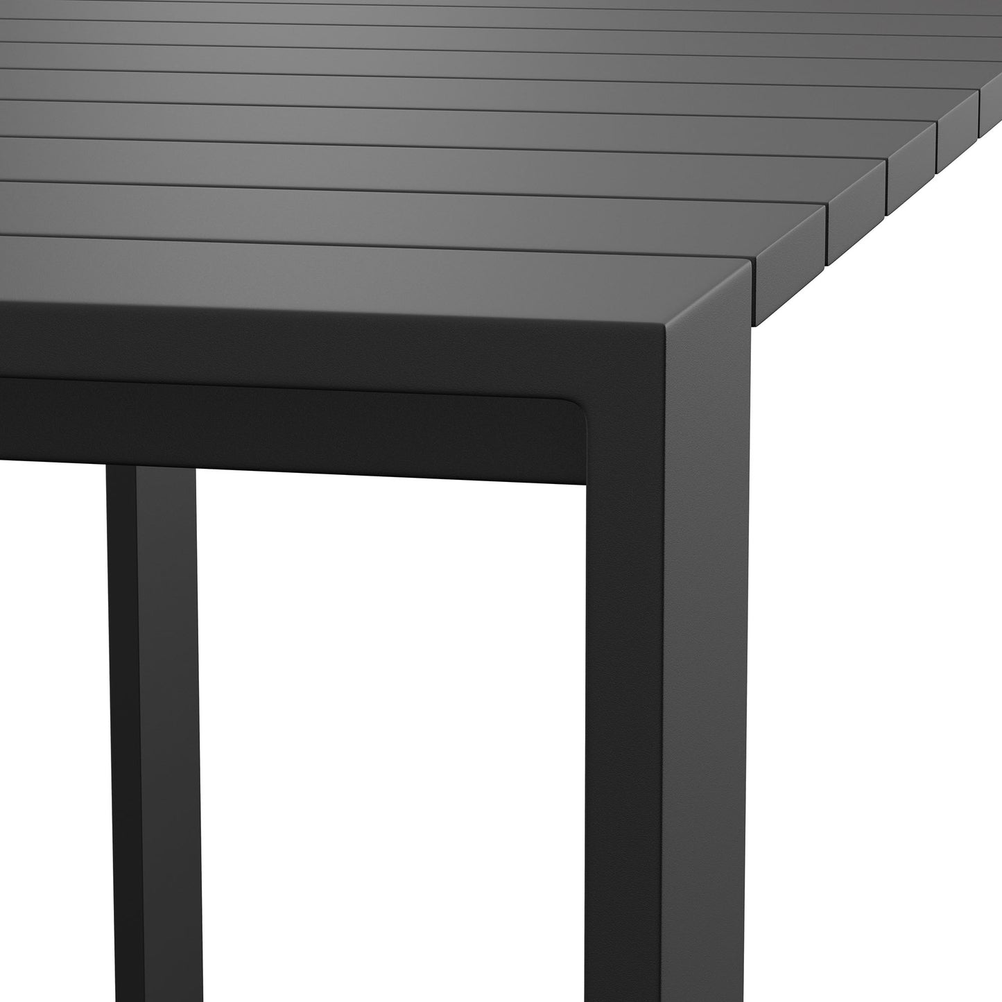 Tahoe 59 Inch Rectangle Outdoor Patio Aluminum Bar Table by Modway EEI-7593