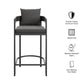 Tahoe Outdoor Patio Patio Aluminum Bar Chair by Modway EEI-7595