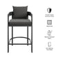 Tahoe Outdoor Patio Patio Aluminum Counter Stool by Modway EEI-7596