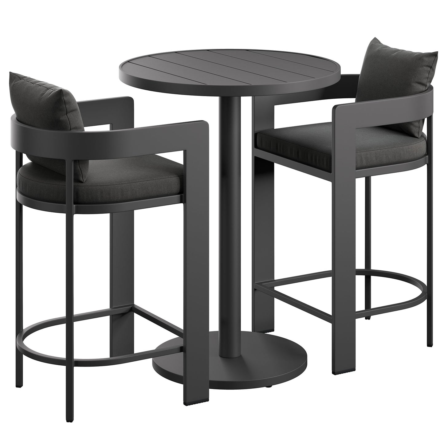 Tahoe 3-Piece Outdoor Patio Aluminum Bar Set by Modway EEI-7597