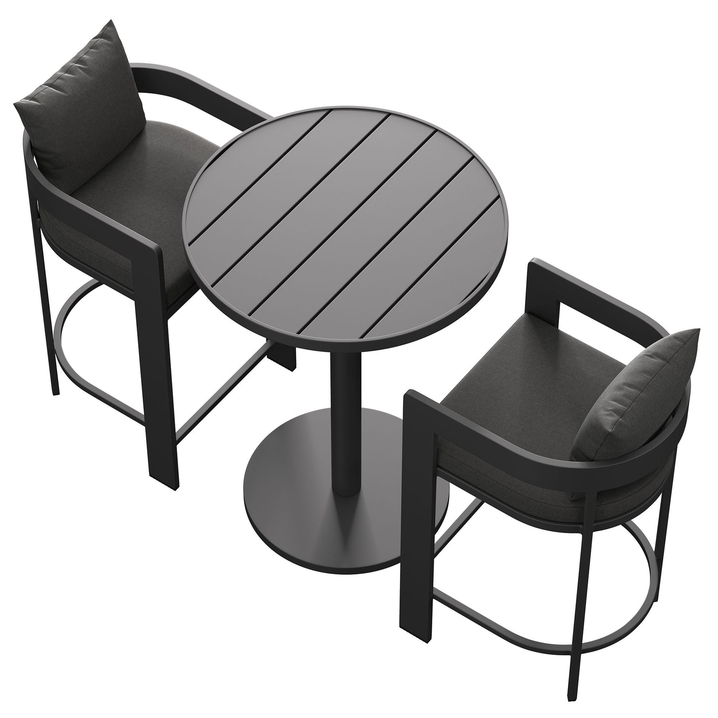 Tahoe 3-Piece Outdoor Patio Aluminum Bar Set by Modway EEI-7597