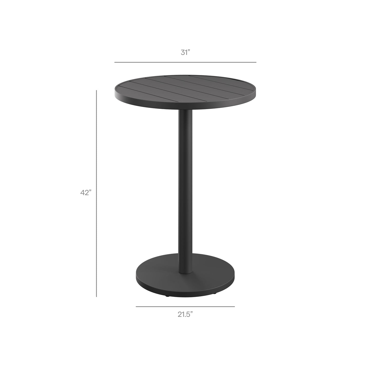 Tahoe 3-Piece Outdoor Patio Aluminum Bar Set by Modway EEI-7597