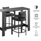 Tahoe 3-Piece Outdoor Patio Aluminum Bar Table Set by Modway EEI-7598