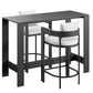 Tahoe 3-Piece Outdoor Patio Aluminum Bar Table Set by Modway EEI-7598