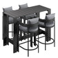 Tahoe 5-Piece Outdoor Patio Bar Table Set by Modway EEI-7599