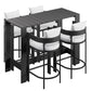 Tahoe 5-Piece Outdoor Patio Bar Table Set by Modway EEI-7599