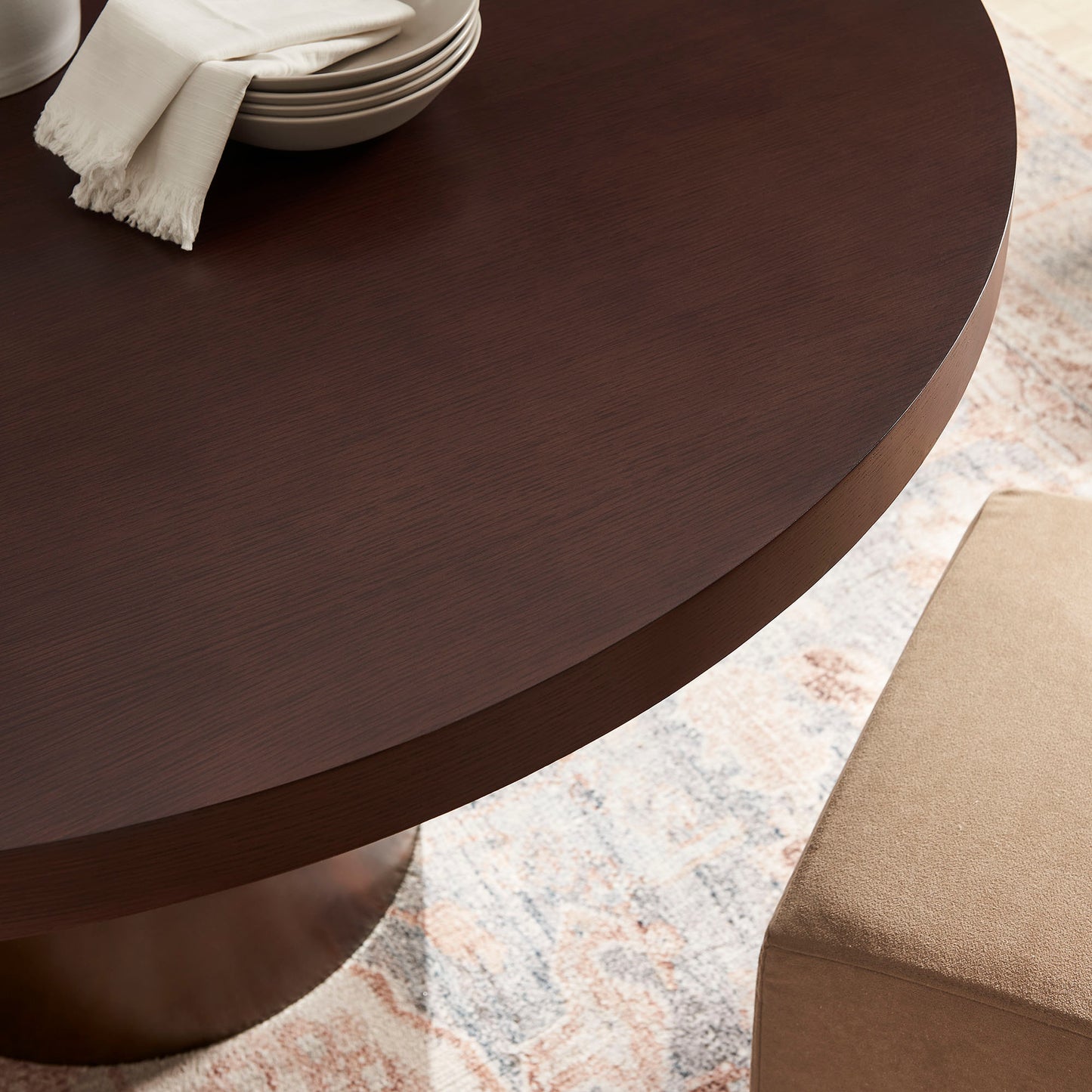 Annette 54 Inch Round Pedestal Base Dining Table by Modway EEI-7600