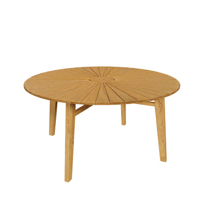 Cielo 59" Sunburst Outdoor Patio Teak Dining Table by Modway EEI-7601