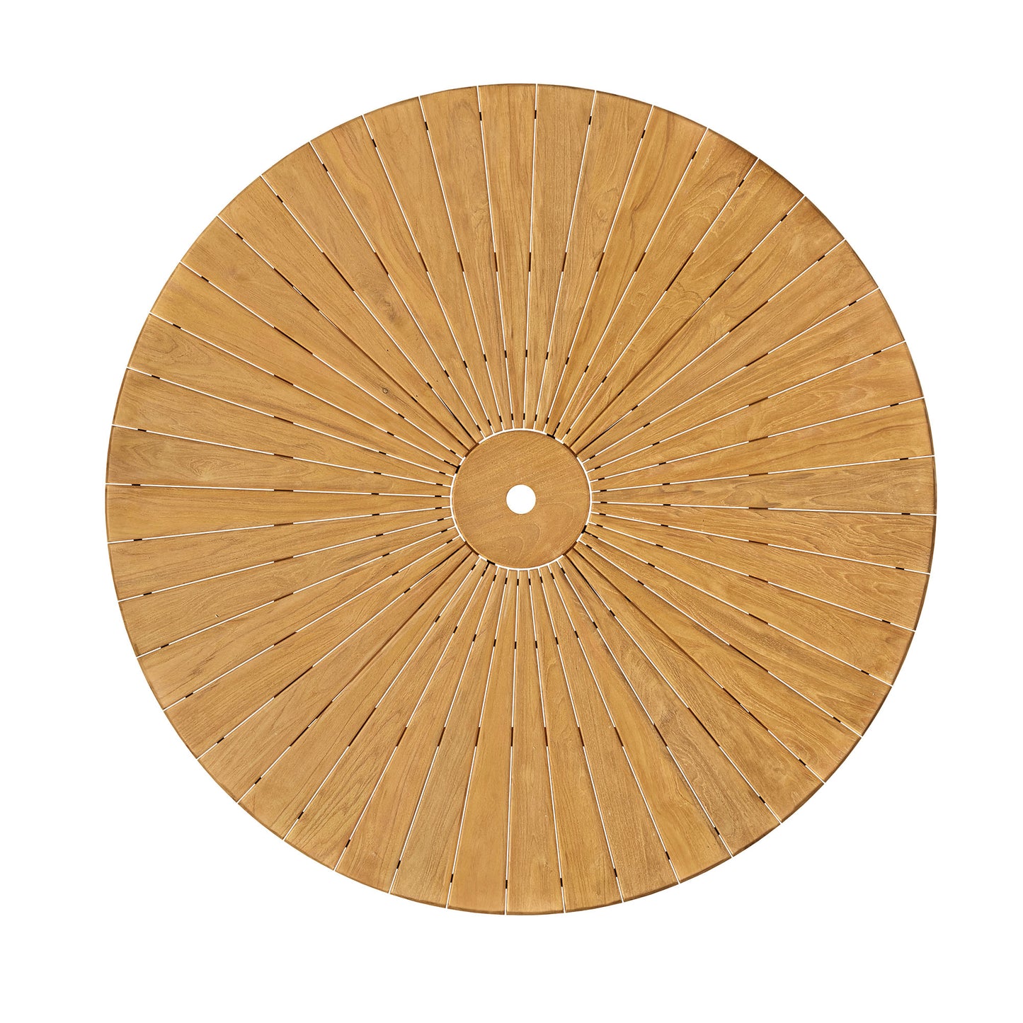 Cielo 59" Sunburst Outdoor Patio Teak Dining Table by Modway EEI-7601