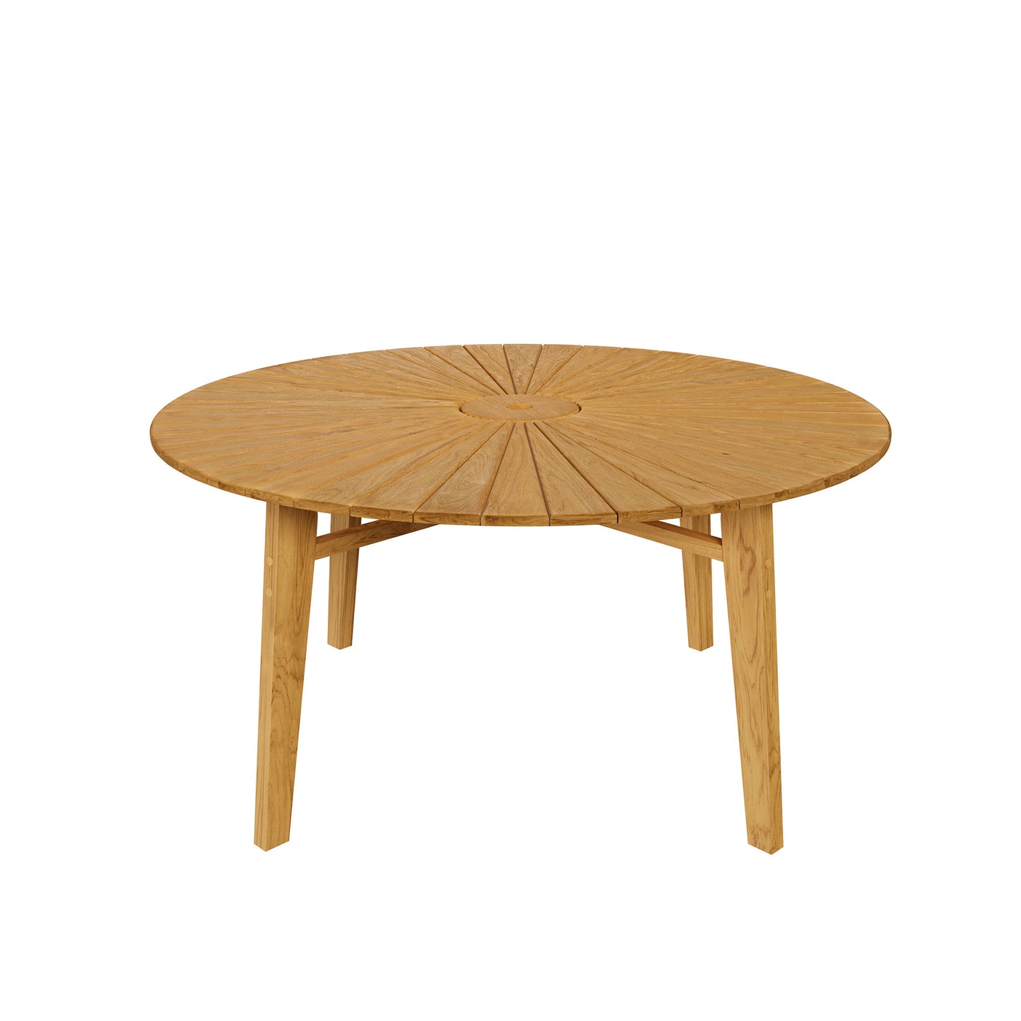 Cielo 59" Sunburst Outdoor Patio Teak Dining Table by Modway EEI-7601