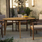 Cielo 59" Sunburst Outdoor Patio Teak Dining Table by Modway EEI-7601