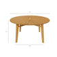 Cielo 59" Sunburst Outdoor Patio Teak Dining Table by Modway EEI-7601
