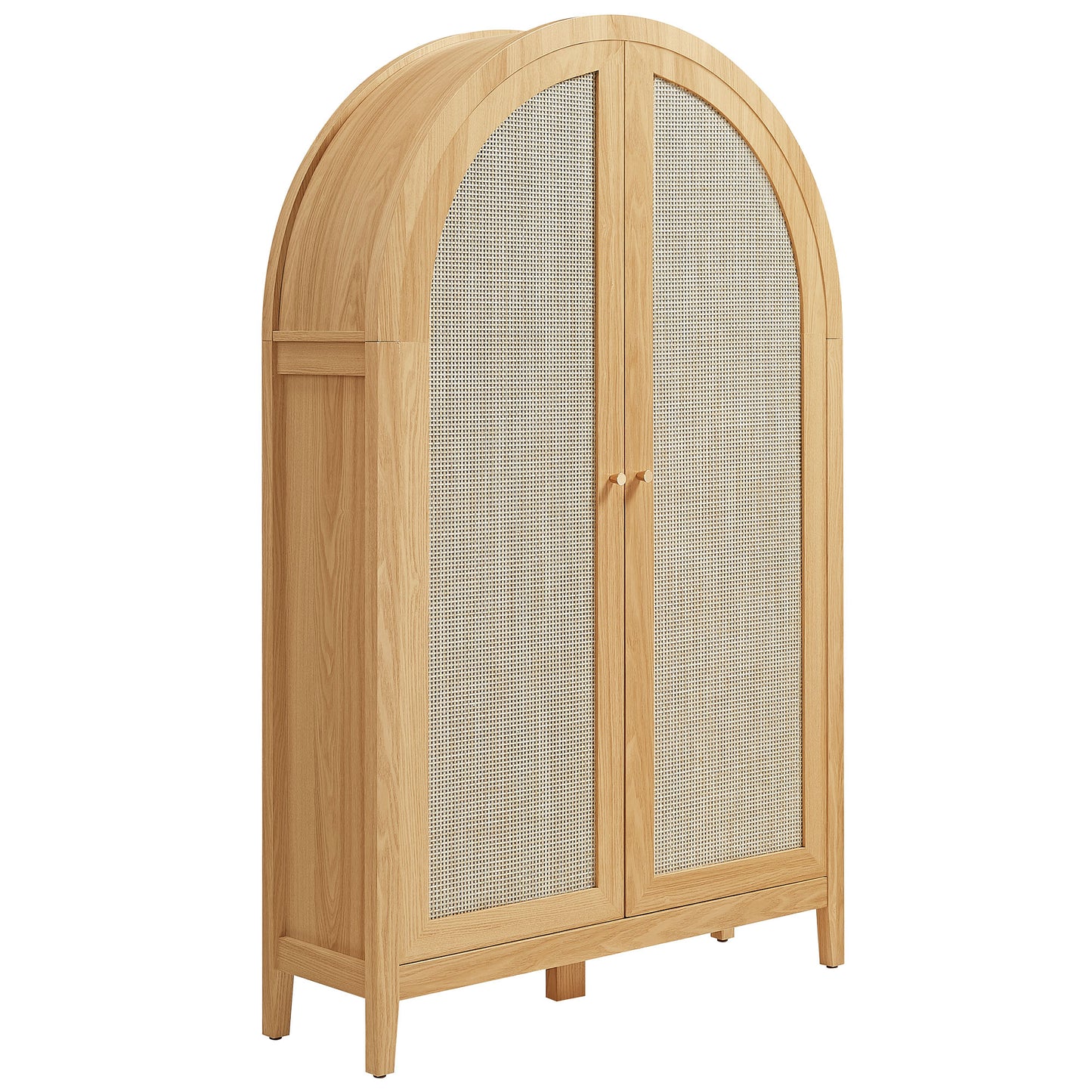 Calista 63 Inch Arched Storage Cabinet With Folding Desk by Modway EEI-7604