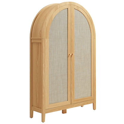 Calista 63 Inch Arched Storage Cabinet With Folding Desk by Modway EEI-7604