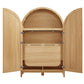 Calista 63 Inch Arched Storage Cabinet With Folding Desk by Modway EEI-7604