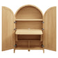 Calista 63 Inch Arched Storage Cabinet With Folding Desk by Modway EEI-7604