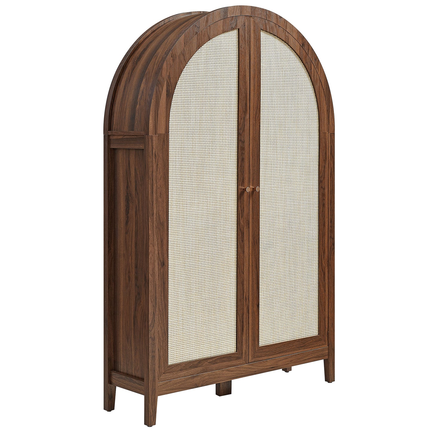 Calista 63 Inch Arched Storage Cabinet With Folding Desk by Modway EEI-7604