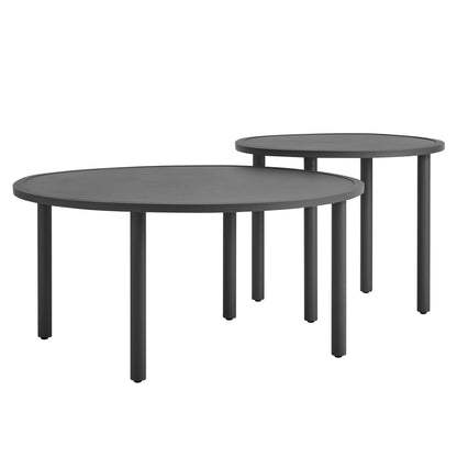 Porta 2 Piece Nesting Outdoor Patio Aluminum Coffee Table Set by Modway EEI-7610