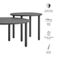 Porta 2 Piece Nesting Outdoor Patio Aluminum Coffee Table Set by Modway EEI-7610