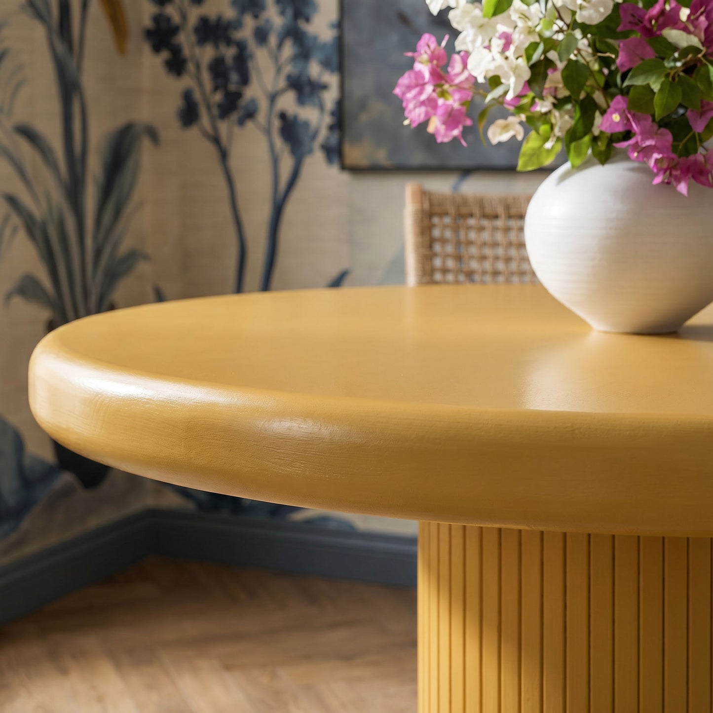 Belmonte 45 Inch Painted Wood Round Pedestal Dining Table by Modway EEI-7618