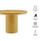 Belmonte 45 Inch Painted Wood Round Pedestal Dining Table by Modway EEI-7618