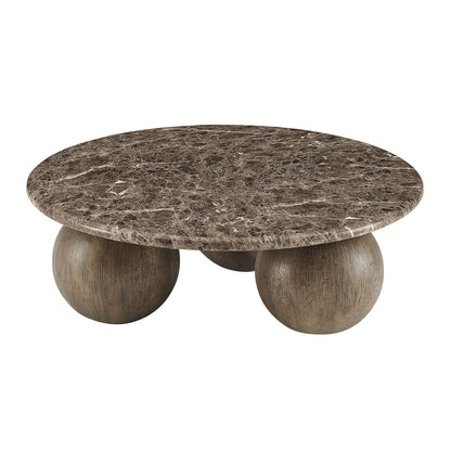 Pietra Indoor Outdoor Patio Round Coffee Table by Modway EEI-7622