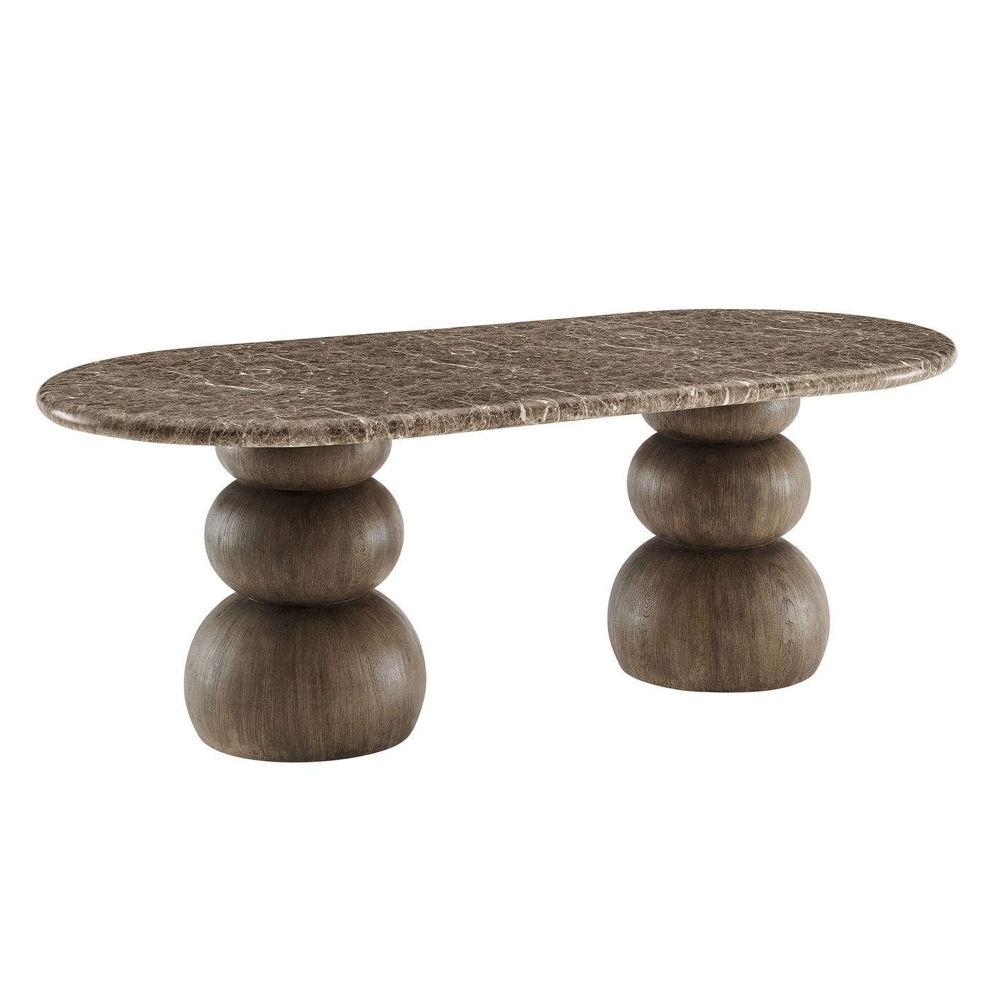 Pietra Indoor Outdoor Patio Oval Dining Table by Modway EEI-7623