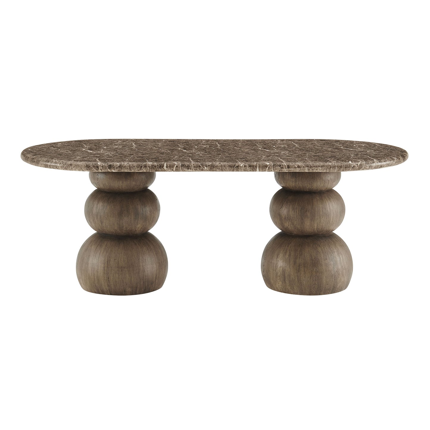Pietra Indoor Outdoor Patio Oval Dining Table by Modway EEI-7623