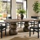 Pietra Indoor Outdoor Patio Oval Dining Table by Modway EEI-7623