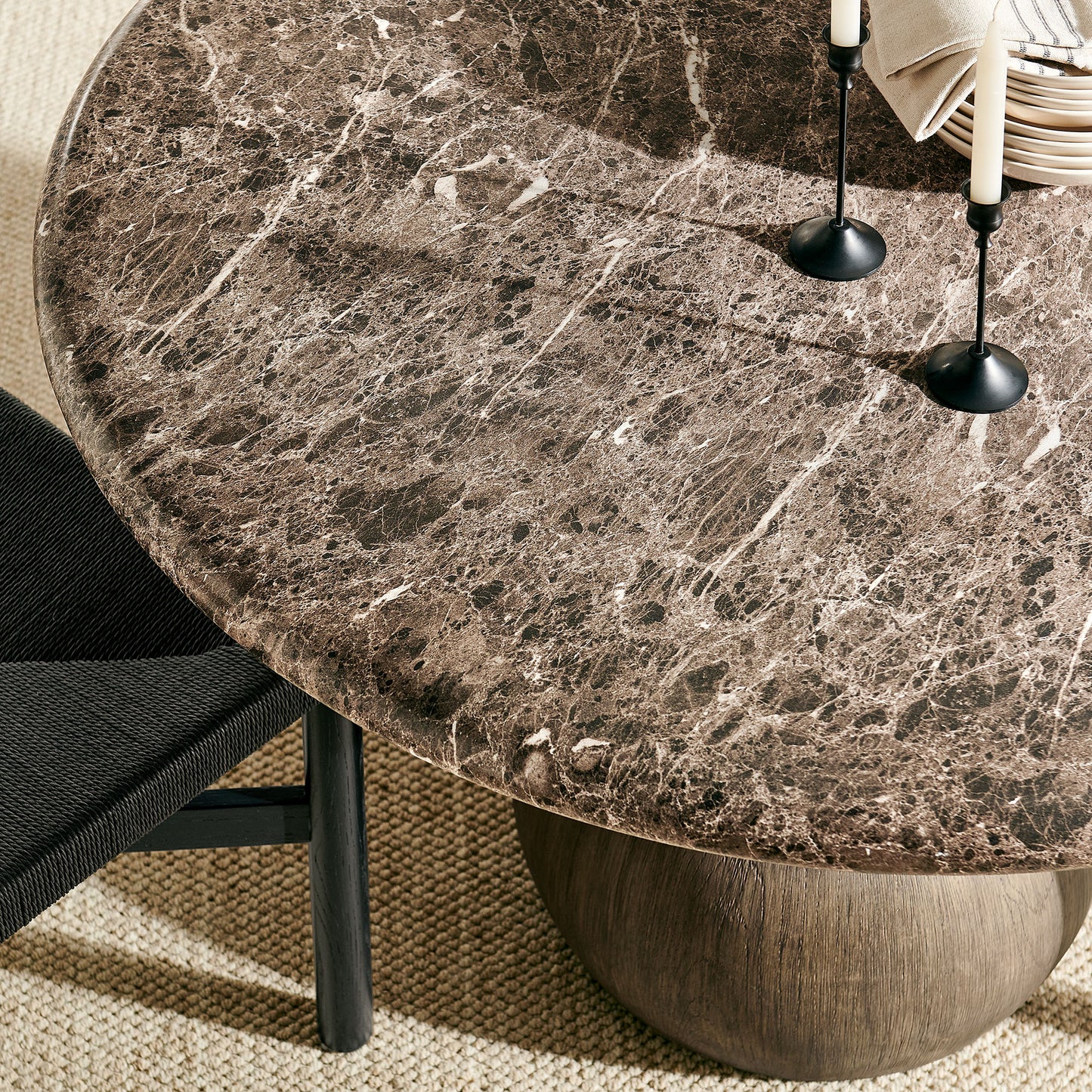 Pietra Indoor Outdoor Patio Round Dining Table by Modway EEI-7624