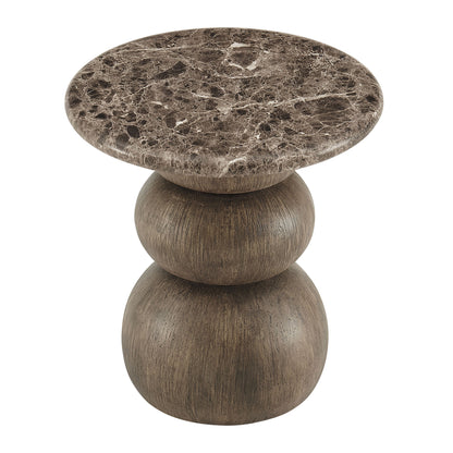 Pietra Indoor Outdoor Patio Round Side Table by Modway EEI-7625
