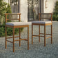Eleni Outdoor Patio Teak Wood Bar Stools Set of 2 by Modway EEI-7626