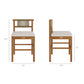 Eleni Outdoor Patio Teak Wood Counter Stools Set of 2 by Modway EEI-7627