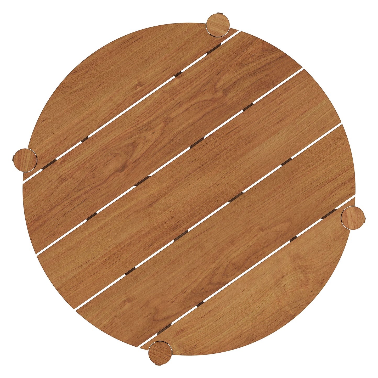 Eleni Round 35 Inch Outdoor Patio Teak Wood Round Bar Table by Modway EEI-7628
