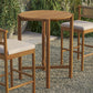 Eleni Round 35 Inch Outdoor Patio Teak Wood Round Bar Table by Modway EEI-7628