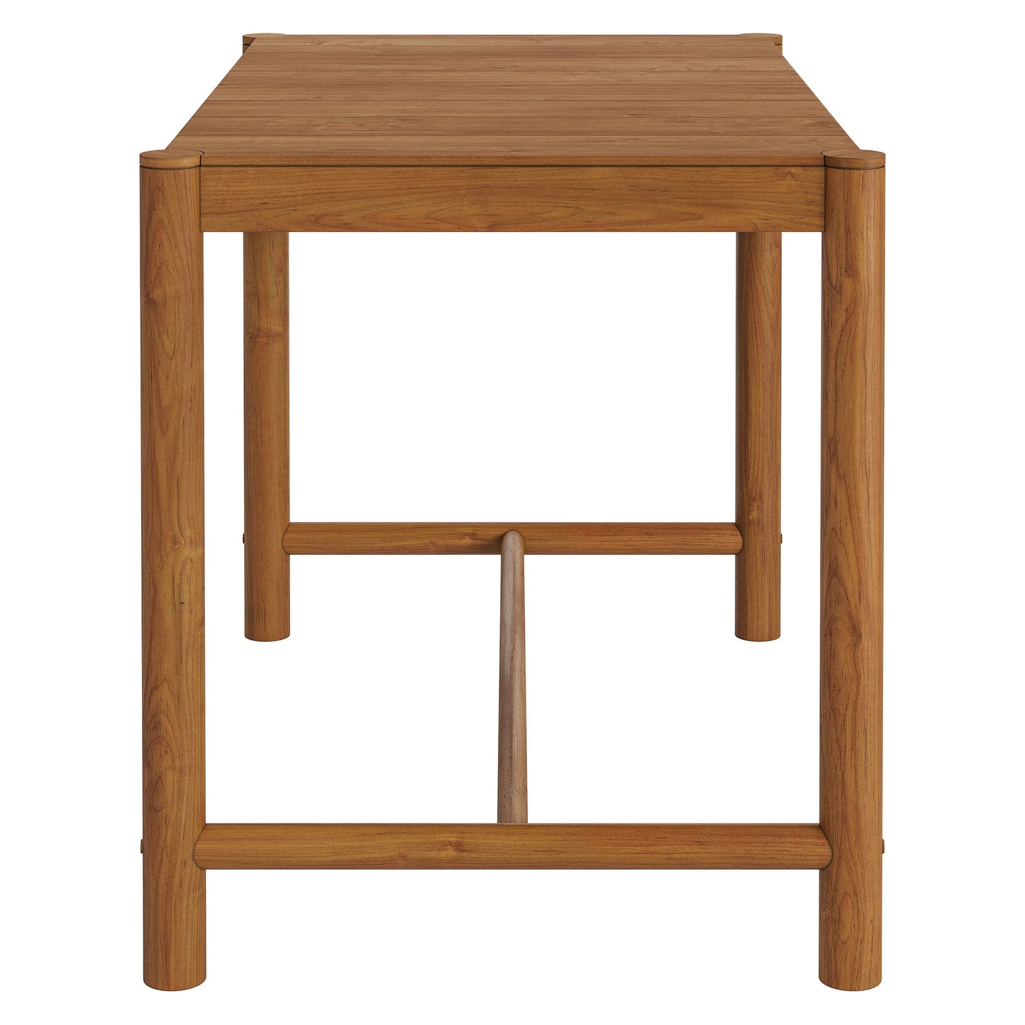 Eleni Rectangle 56-Inch Outdoor Patio Teak Wood Rectangular Bar Table by Modway EEI-7629