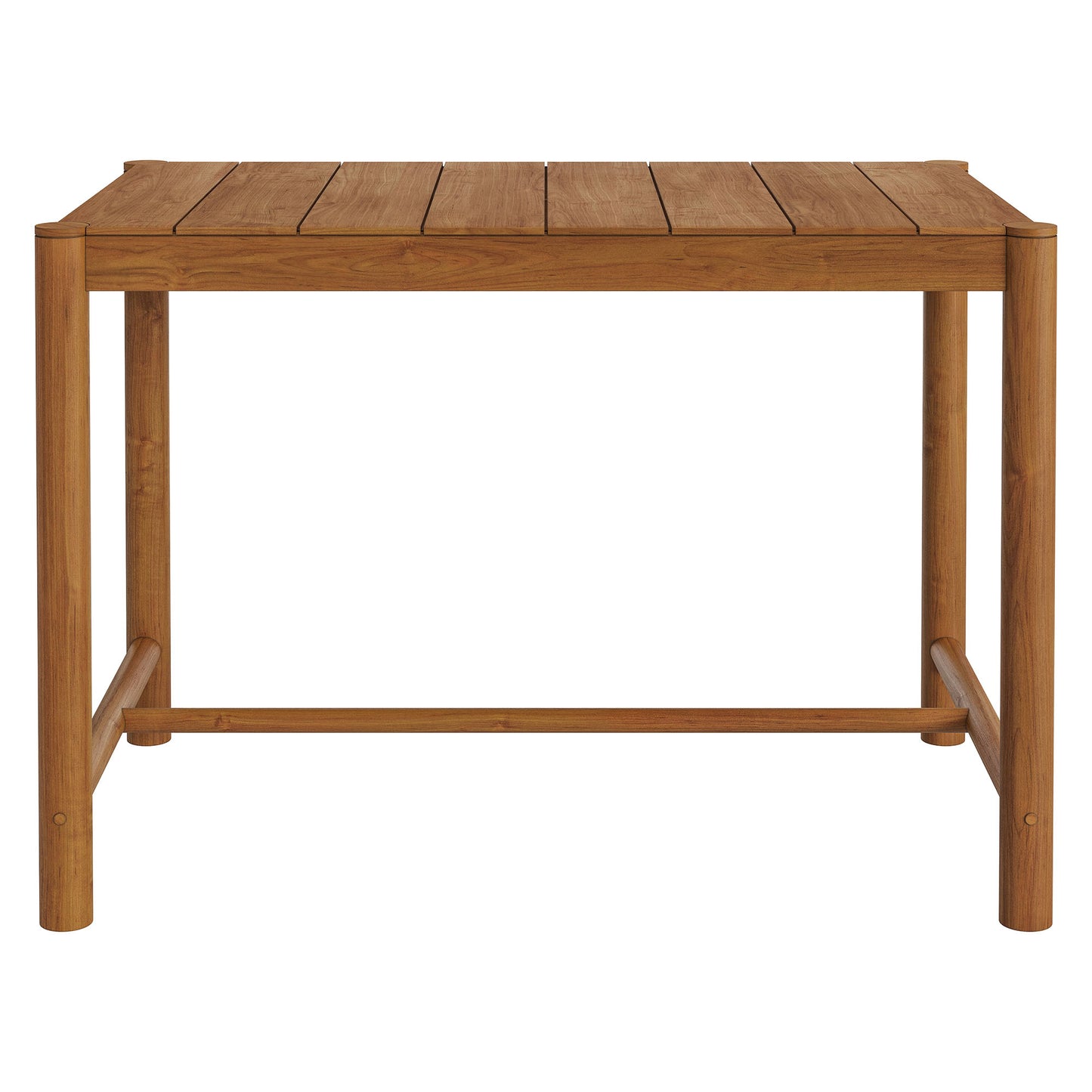 Eleni Rectangle 56-Inch Outdoor Patio Teak Wood Rectangular Bar Table by Modway EEI-7629