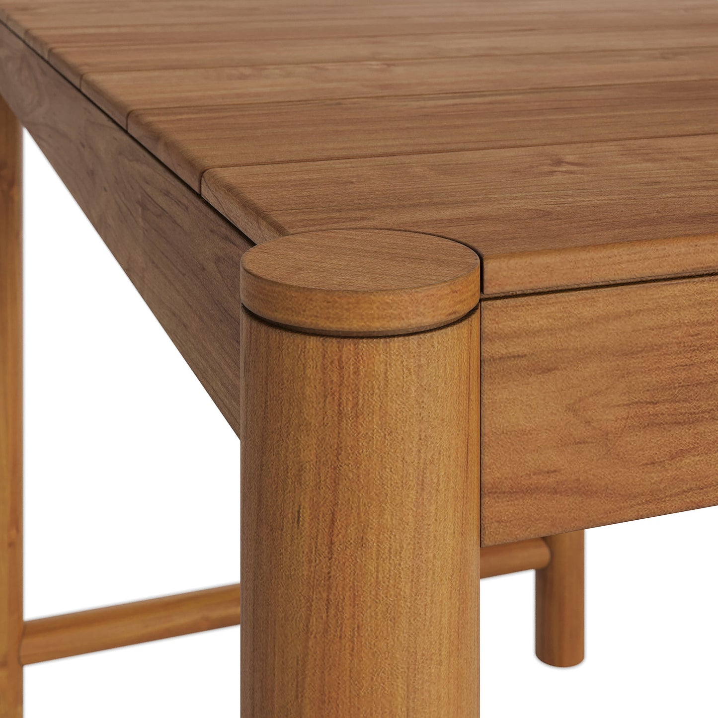 Eleni Rectangle 56-Inch Outdoor Patio Teak Wood Rectangular Bar Table by Modway EEI-7629