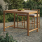 Eleni Rectangle 56-Inch Outdoor Patio Teak Wood Rectangular Bar Table by Modway EEI-7629