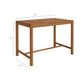 Eleni Rectangle 56-Inch Outdoor Patio Teak Wood Rectangular Bar Table by Modway EEI-7629