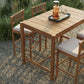 Eleni 5-Piece Outdoor Patio Teak Wood Bar Set by Modway EEI-7631